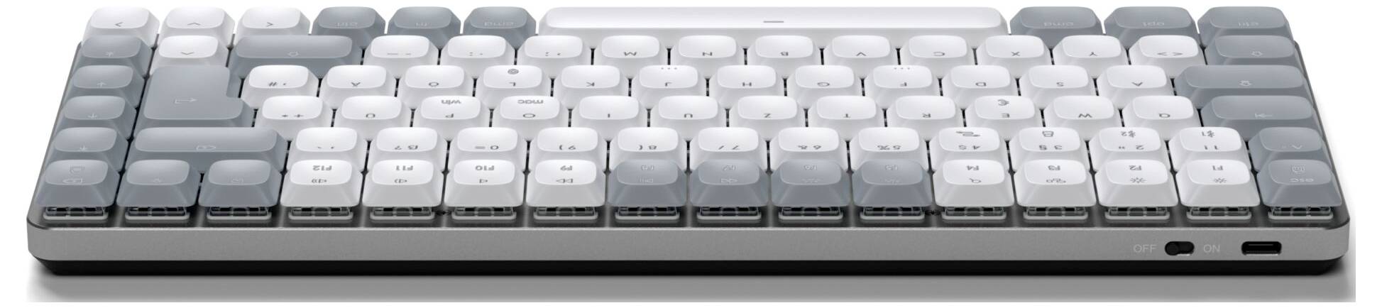 Satechi SM1 Slim Bluetooth® Tastatur Deutsch, QWERTZ Grau