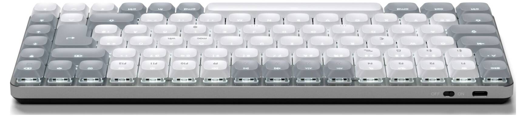 Satechi SM1 Slim Bluetooth® Tastatur Deutsch, QWERTZ Grau