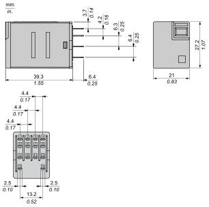 Schneider Electric Miniaturrelais RXM4LB2P7 10St.