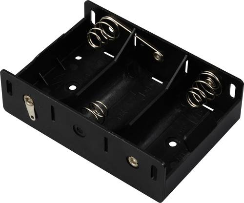 TRU COMPONENTS TC-13220480 Battery tray 3x D Solder lug 105 x 72 x...