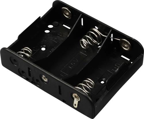 TRU COMPONENTS TC-13220496 Battery tray 3x C Solder lug 60 x 80 x ...