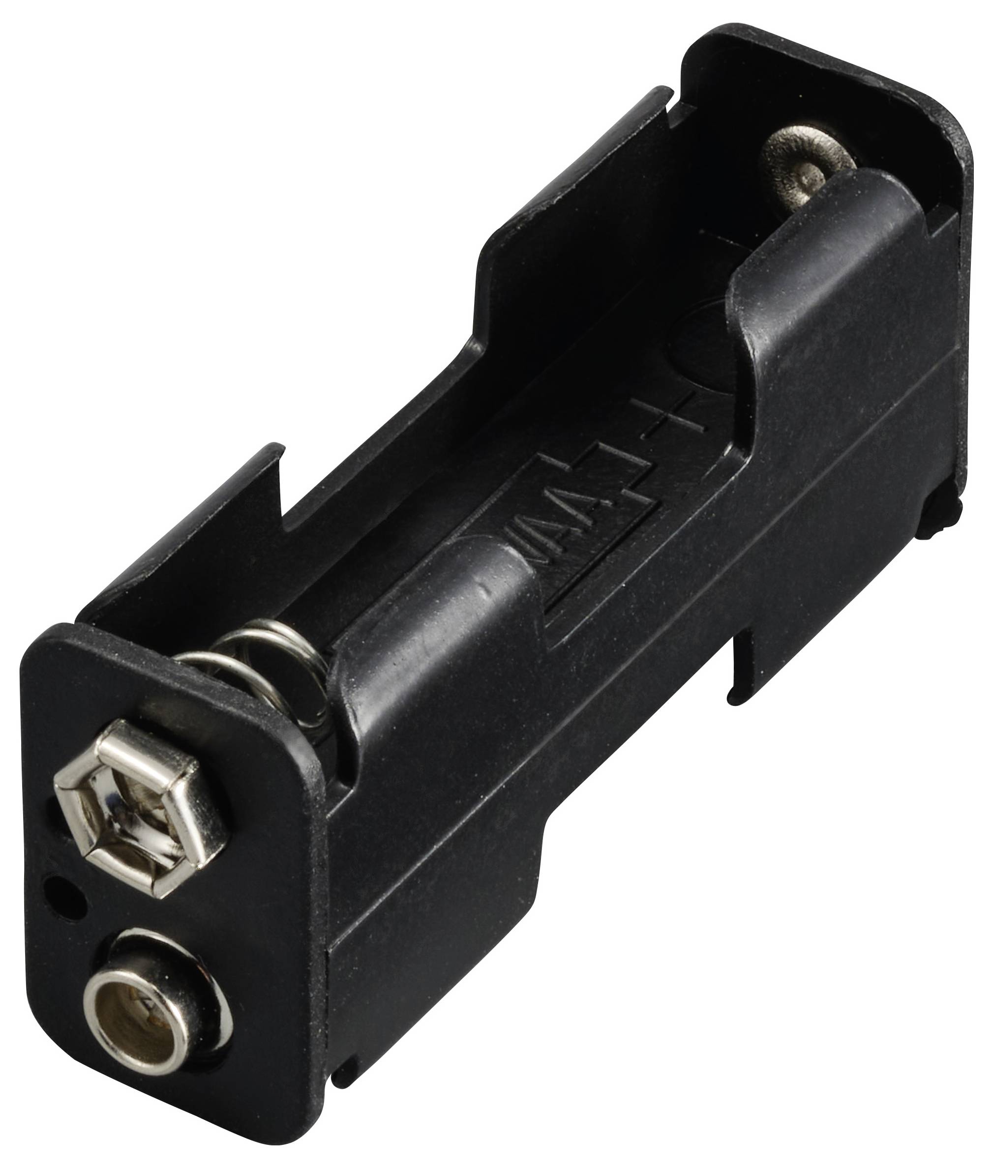 TRU COMPONENTS TC-13220508 Batteriehalter 2x Mignon (AA) Druckknopfanschluss (L x B x H) 60 x 17 x 26mm