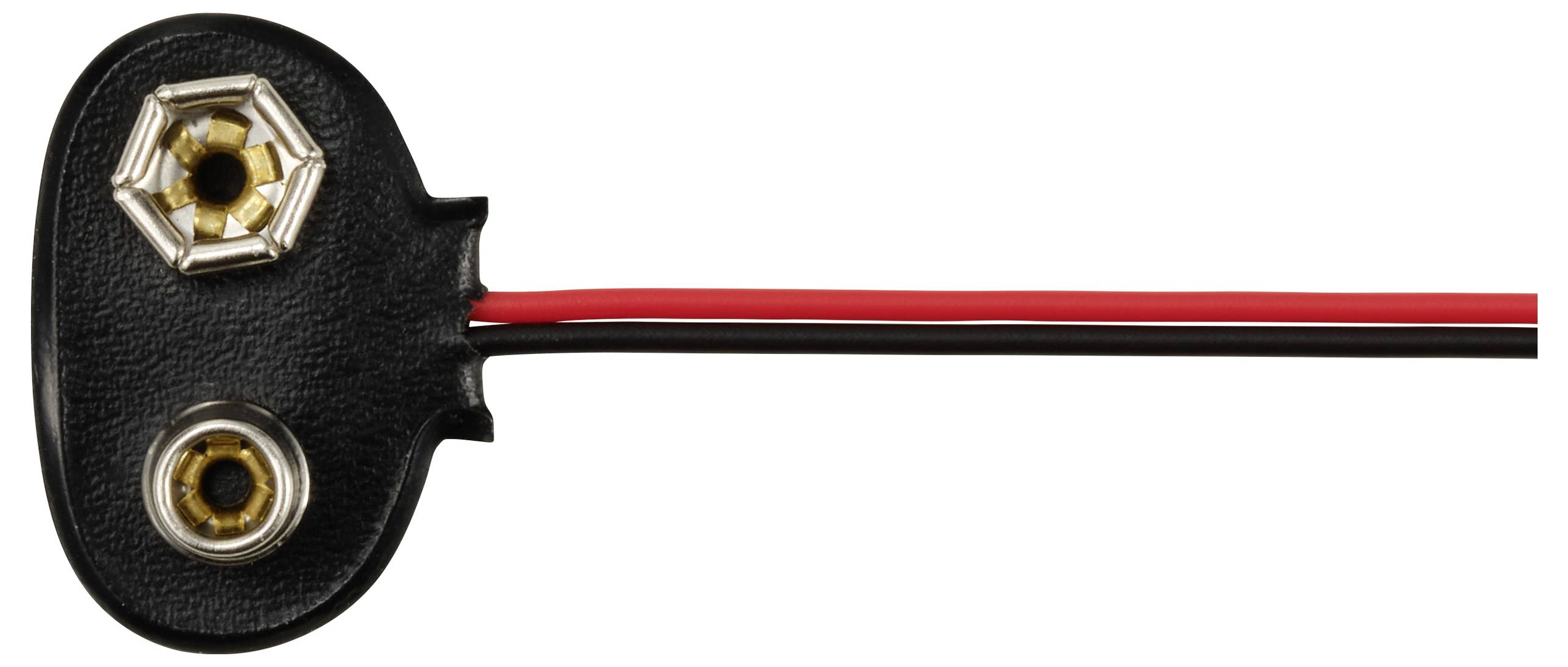 TRU COMPONENTS TC-13220520 Batterieclip 1x 9V Block Druckknopfanschluss (L x B) 26mm x 19mm