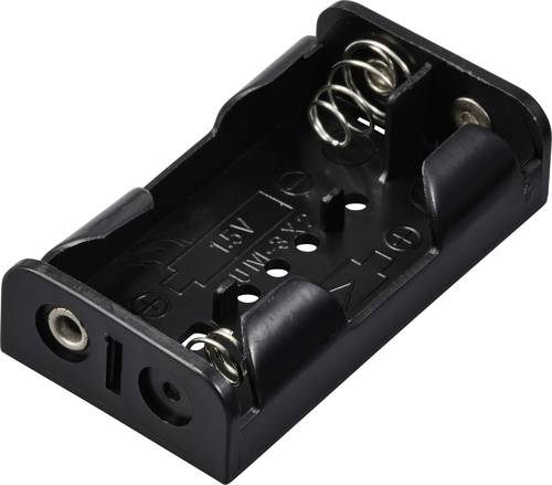 TRU COMPONENTS TC-13220524 Batteriehalter 2x Mignon (AA) Lötanschluss (L x B x H) 60 x 33 x 15 mm