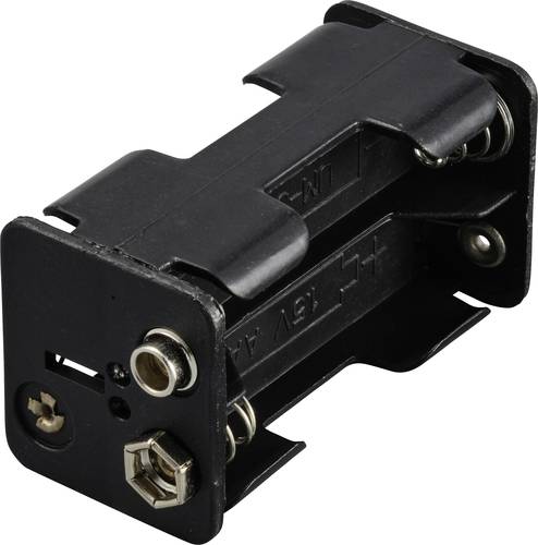 TRU COMPONENTS TC-13220540 Battery tray 4x AA Stud and socket 61x3...