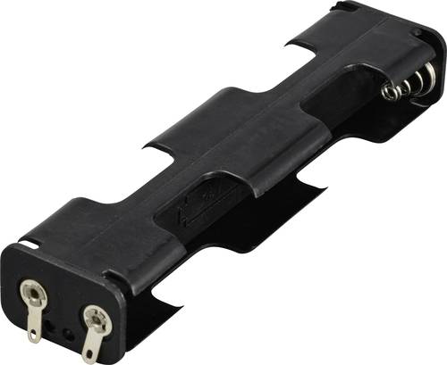 TRU COMPONENTS TC-13220548 Battery tray 4x AA Solder lug 108x17x26mm