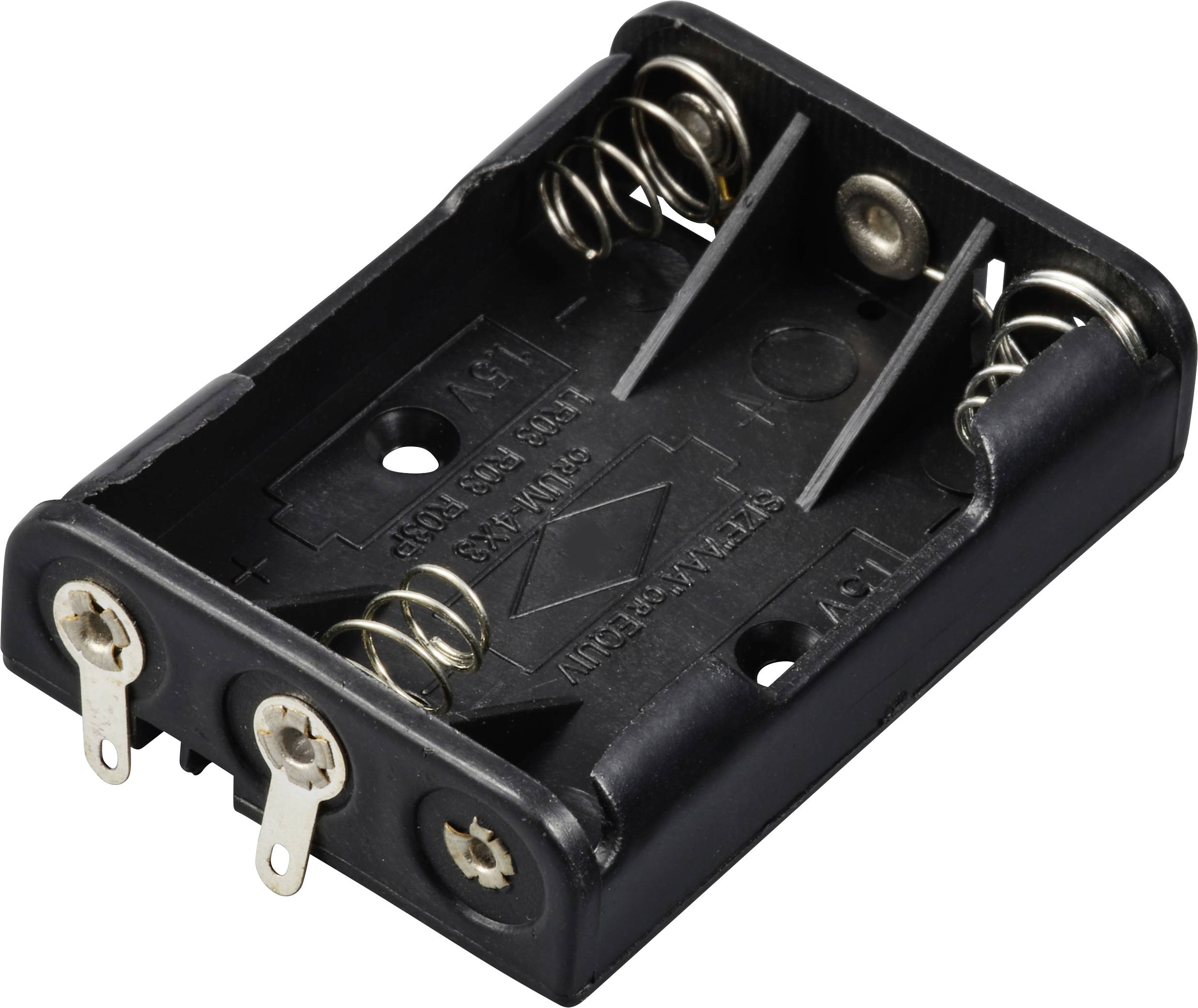 TRU COMPONENTS TC-13220576 Batteriehalter 3x Micro (AAA) Lötanschluss (L x B x H) 52 x 37 x 13mm