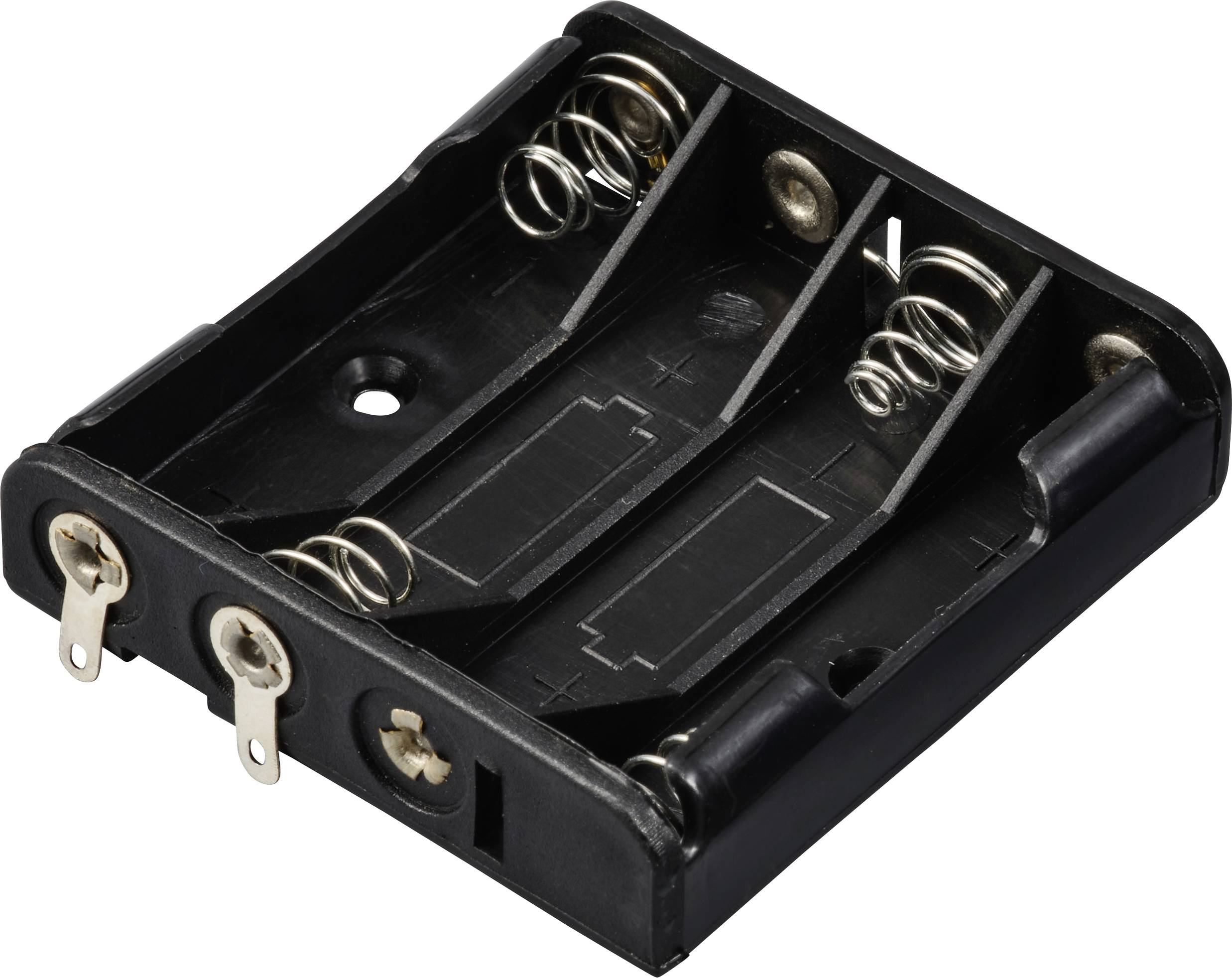 TRU COMPONENTS TC-13220584 Batteriehalter 4x Micro (AAA) Lötanschluss (L x B x H) 52 x 49 x 13mm