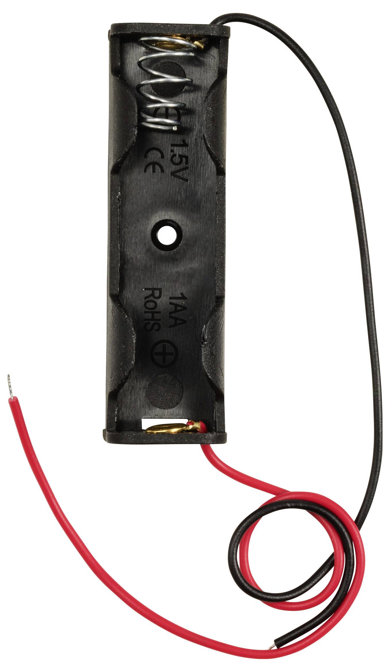 TRU COMPONENTS TC-13220604 Batteriehalter 1x Mignon (AA) Kabel (L x B x H) 58.9 x 17 x 14.2mm