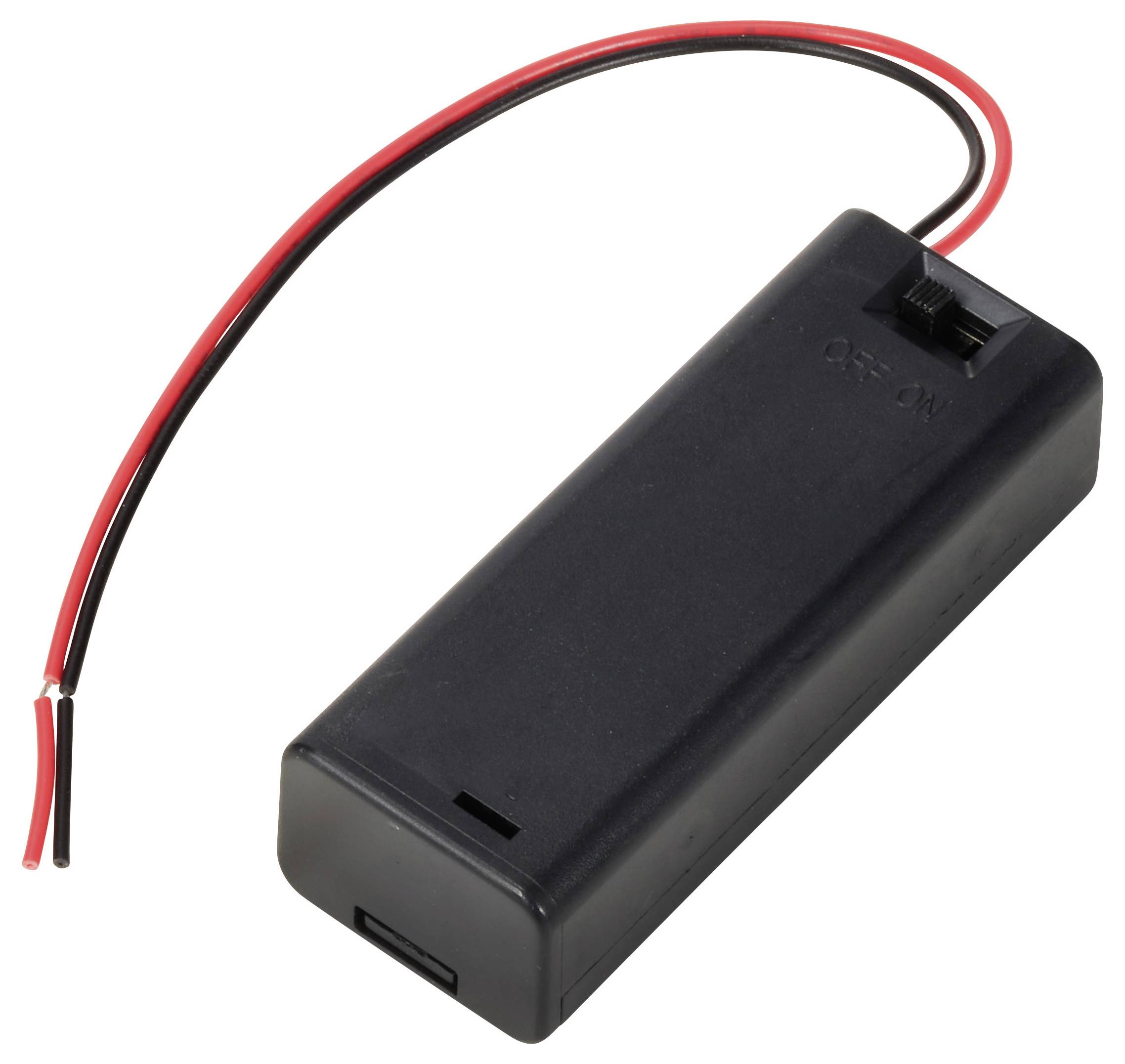 TRU COMPONENTS TC-13220612 Batteriehalter 1x Mignon (AA) Kabel (L x B x H) 70 x 26.7 x 18.8mm