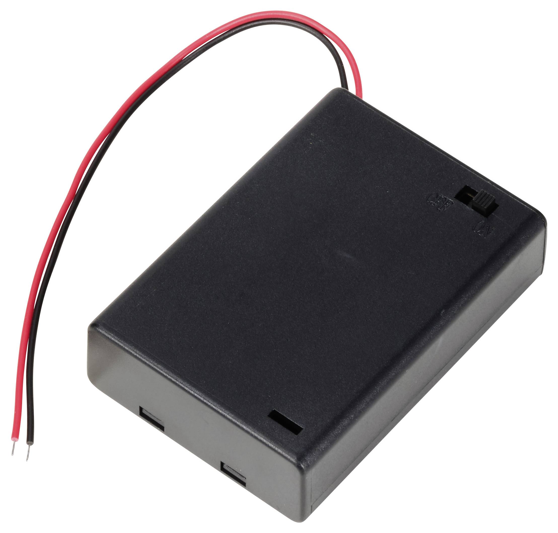 TRU COMPONENTS TC-13220628 Batteriehalter 3x Mignon (AA) Kabel (L x B x H) 70 x 49 x 19mm