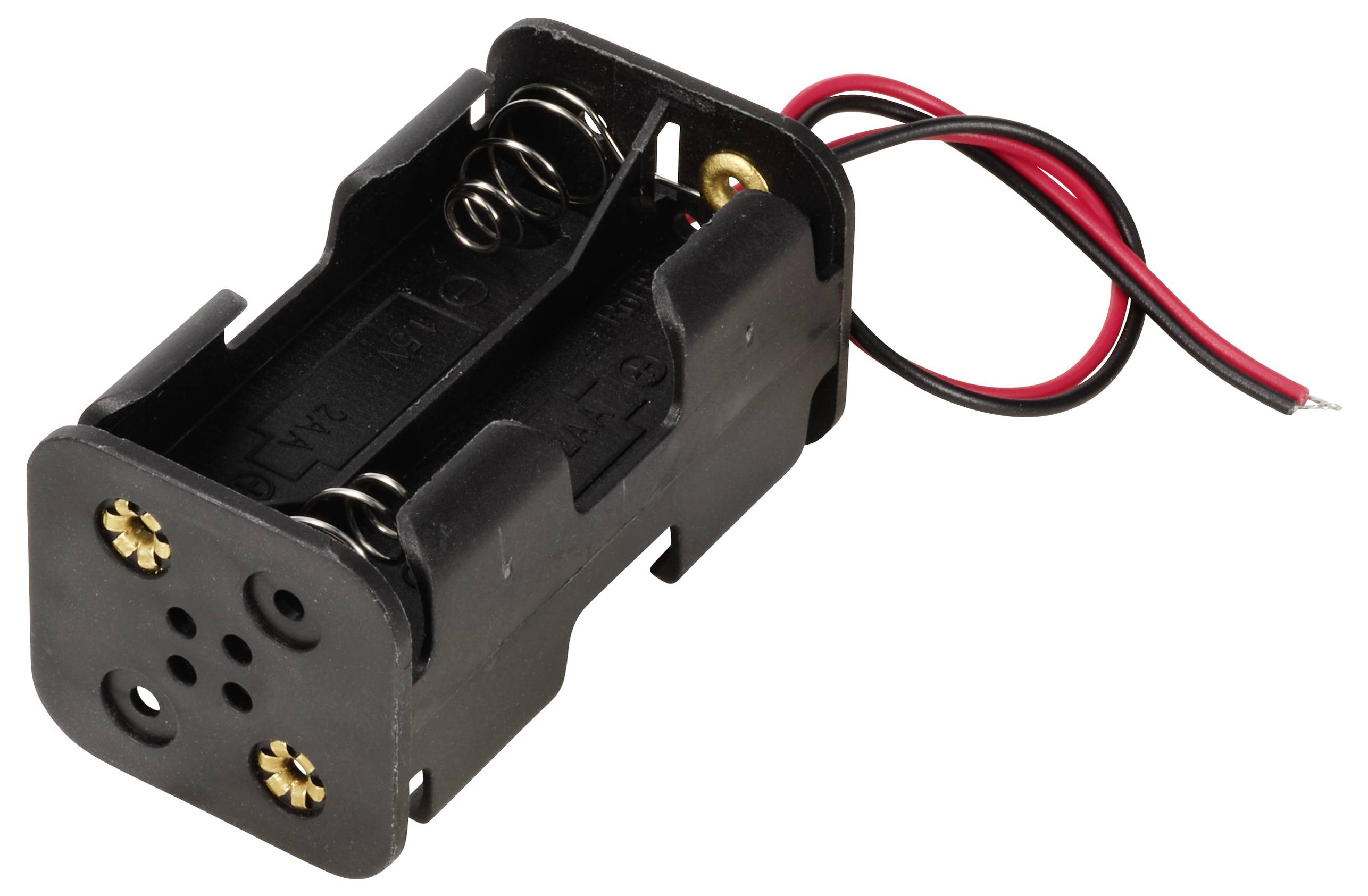 TRU COMPONENTS TC-13220636 Batteriehalter 4x Mignon (AA) Kabel (L x B x H) 57 x 31 x 29.5mm