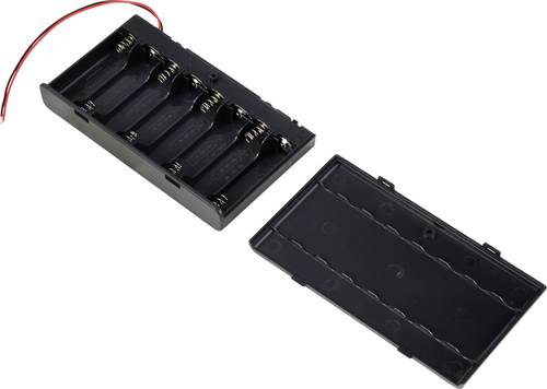 TRU COMPONENTS TC-13220648 Battery tray 8x AA Cable LxWxH 127x71x19mm
