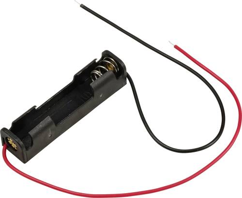 TRU COMPONENTS TC-13220656 Batteriehalter 1x Micro (AAA) Kabel (L x B x H) 51 x 12 x 11 mm