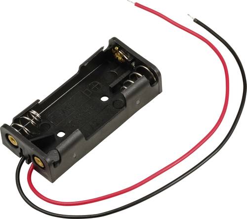 TRU COMPONENTS TC-13220660 Batteriehalter 2x Micro (AAA) Kabel (L x B x H) 51 x 23 x 11.5 mm