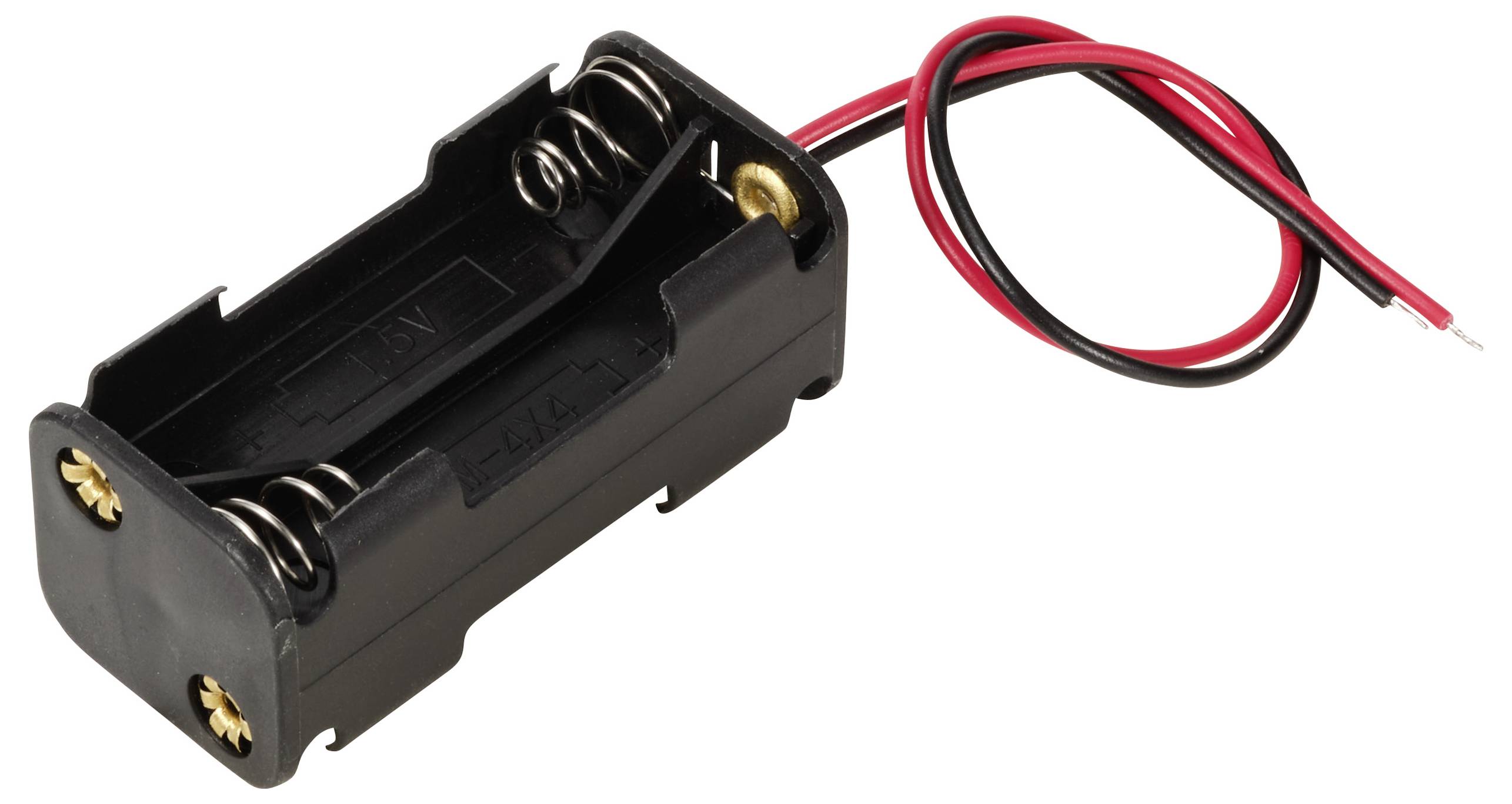 TRU COMPONENTS TC-13220680 Batteriehalter 4x Micro (AAA) Kabel (L x B x H) 51 x 24 x 22mm