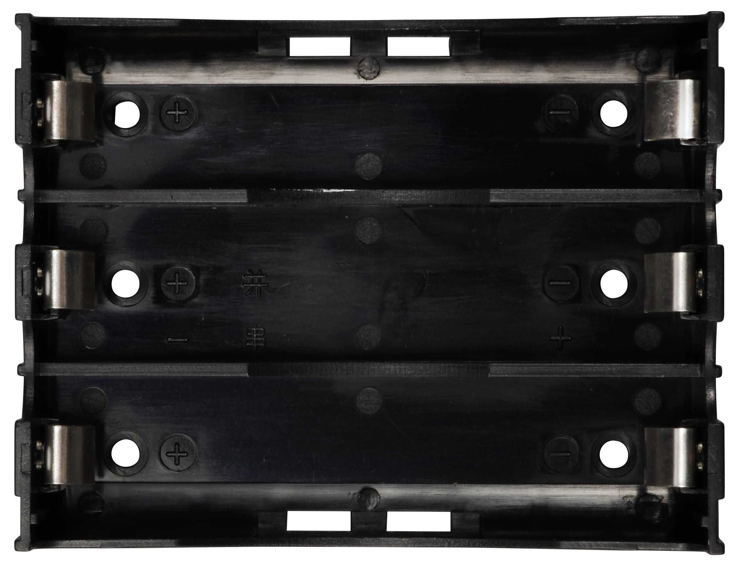TRU COMPONENTS TC-13220712 Batteriehalter 3x 18650 Kontaktpole (L x B x H) 78 x 60 x 21mm
