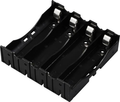 TRU COMPONENTS TC-13220720 Battery tray 4x 18650 Pin contact 78x79...