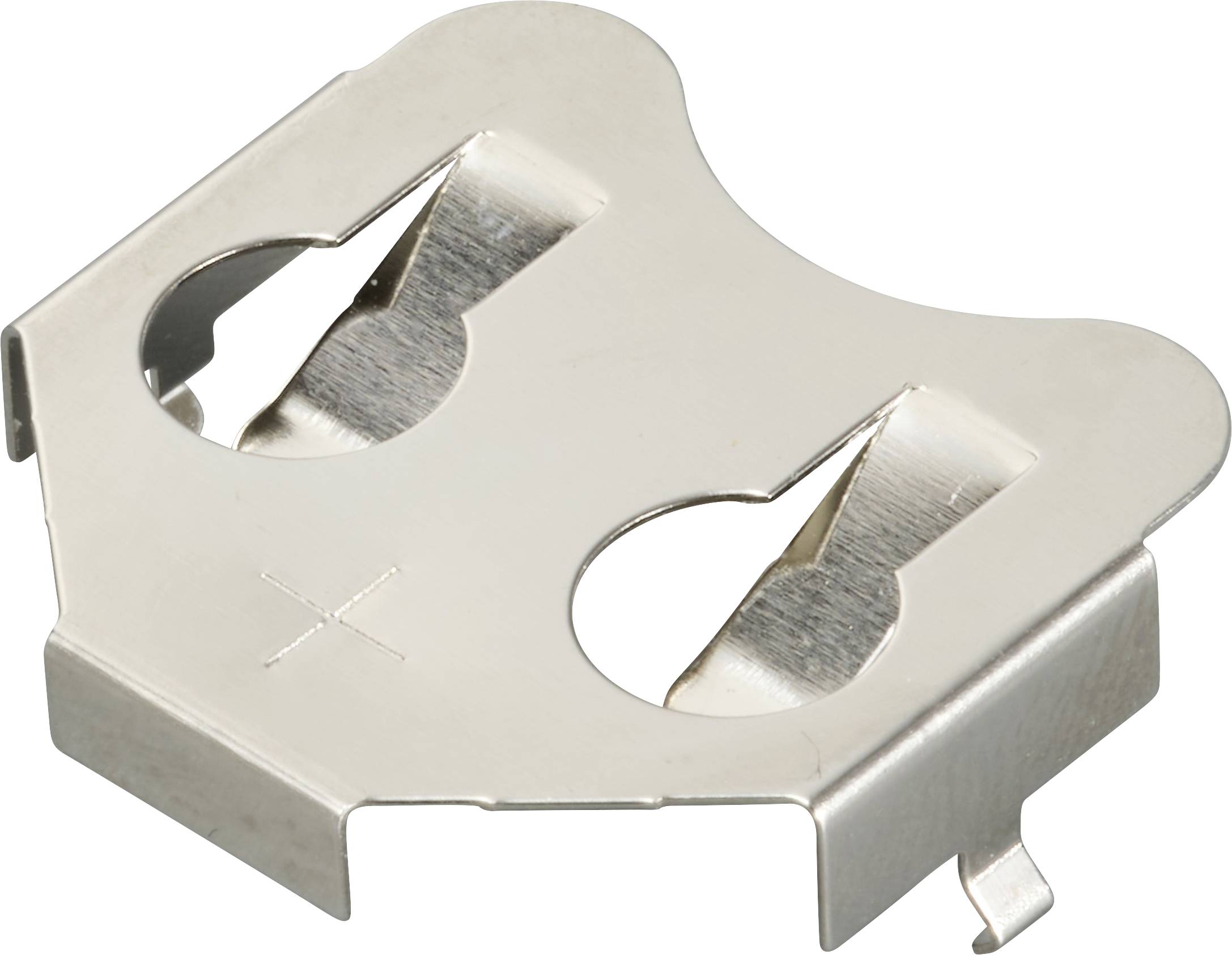 TRU COMPONENTS TC-13220724 Knopfzellenhalter 1x CR 2016, CR 2020, CR 2025, CR 2032 Federkontakt (L x B x H) 22.4 x 19.8 x 6.7mm