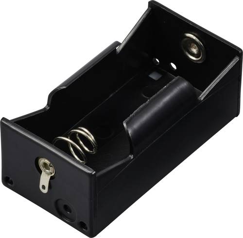 TRU COMPONENTS TC-13220736 Battery tray 1x D Solder lug 68x35x27 mm
