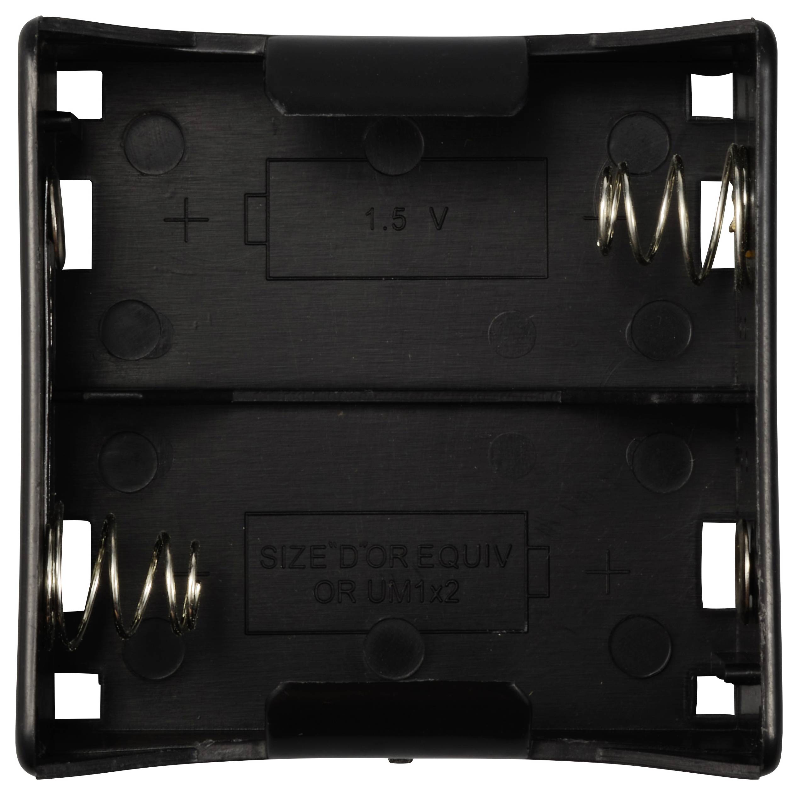 TRU COMPONENTS TC-13220740 Batteriehalter 2x Mono (D) Lötanschluss (L x B x H) 71 x 70 x 31mm