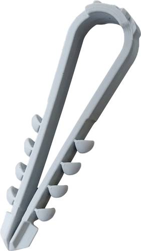 N & L Dübelklemmschelle 3-13mm Befestigungsschelle steckbar 500STN für Steckmontage im Mauerwerk, m