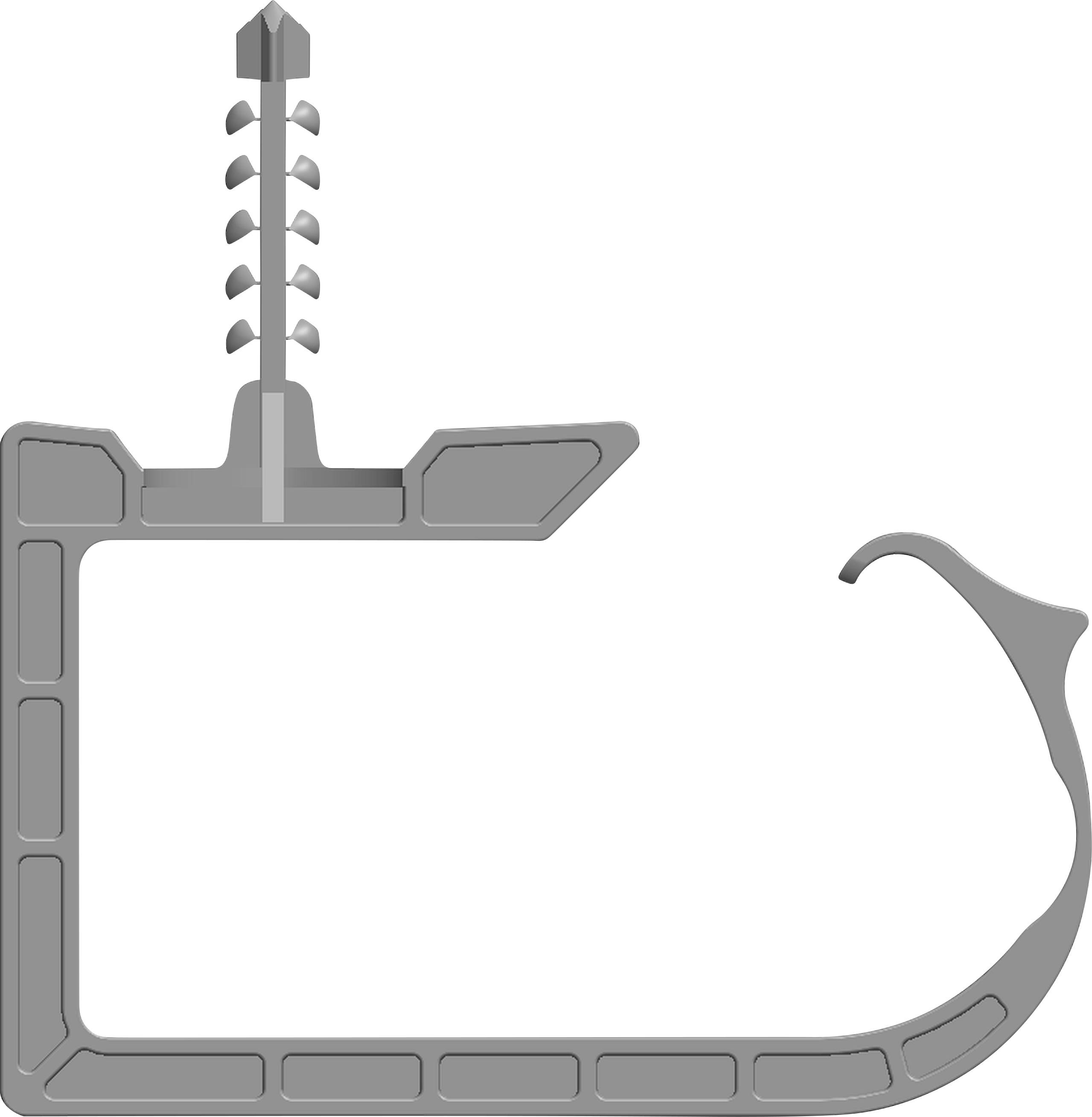 N & L Sammelhalter SH20 Befestigungselement steckbar 550ST für Steckmontage im Mauerwerk, halogenfrei, mit Steckdübel