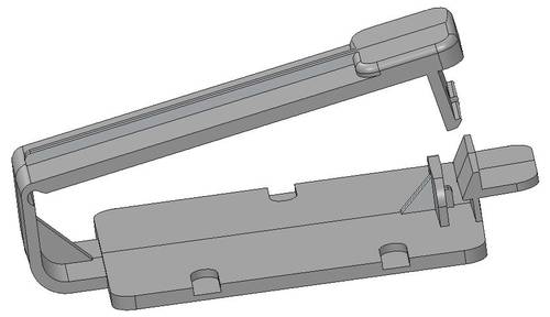 N & L Kabelhalter Befestigungsclip selbstklebend 555ST halogenfrei, UV-stabilisiert Hellgrau 100 St