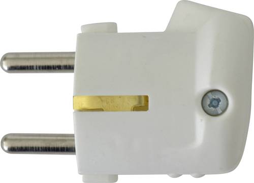 N & L 10931 Schutzkontakt-Winkelstecker Kunststoff 230 V Weiß