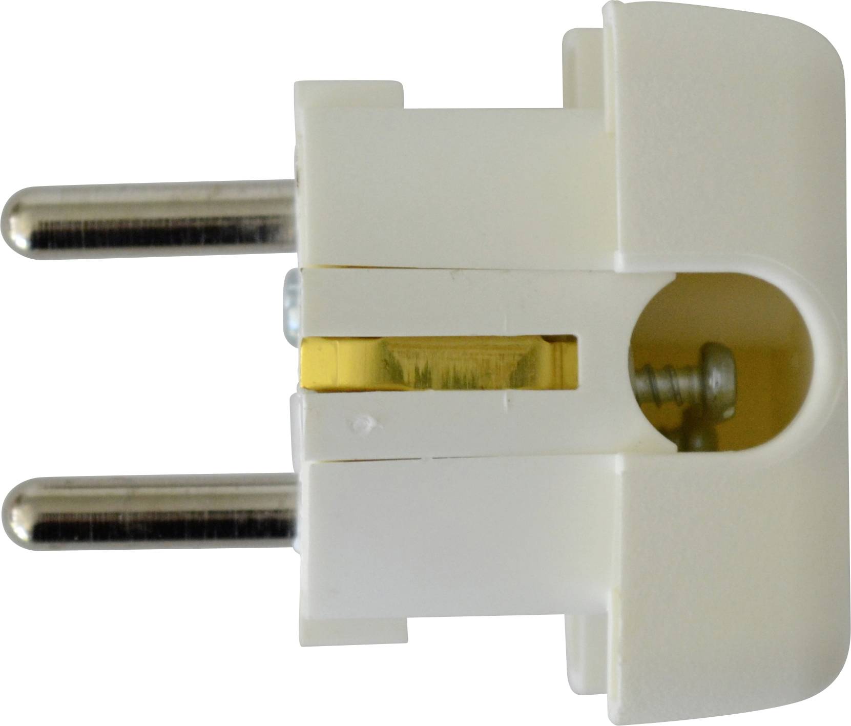 N & L 17204 Schutzkontakt-Flachstecker Kunststoff 230V Weiß