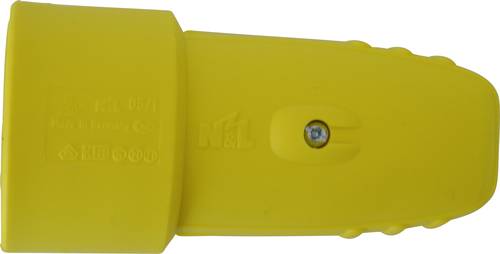N & L 17129 Schutzkontaktkupplung Gummi 230 V Gelb IP20