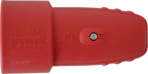 N & L 17132 Schutzkontaktkupplung Gummi 230 V Rot IP20