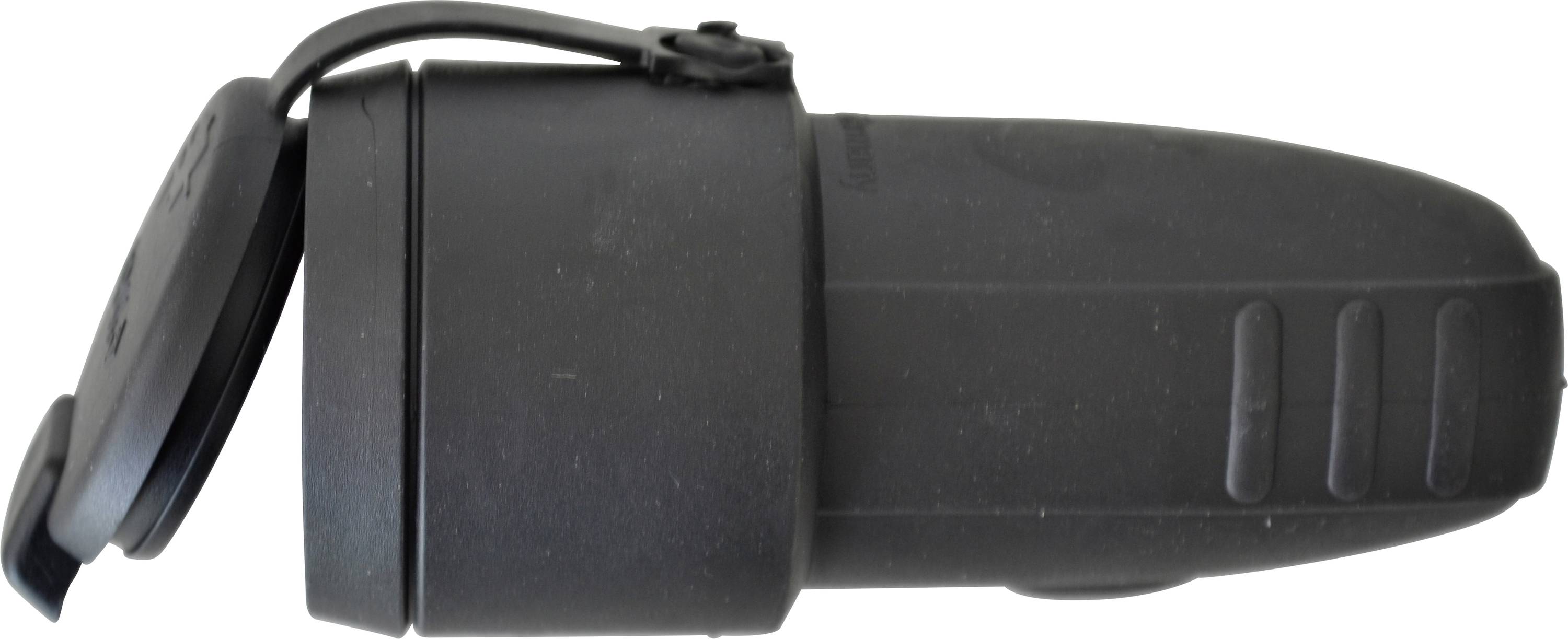 N & L 17031 Schutzkontaktkupplung Gummi 230 V Schwarz IP44