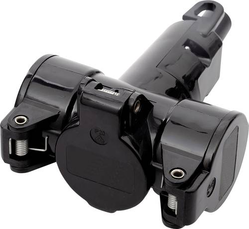 N & L 10190 3fach-Kupplung Thermoplast 230 V Schwarz IP20