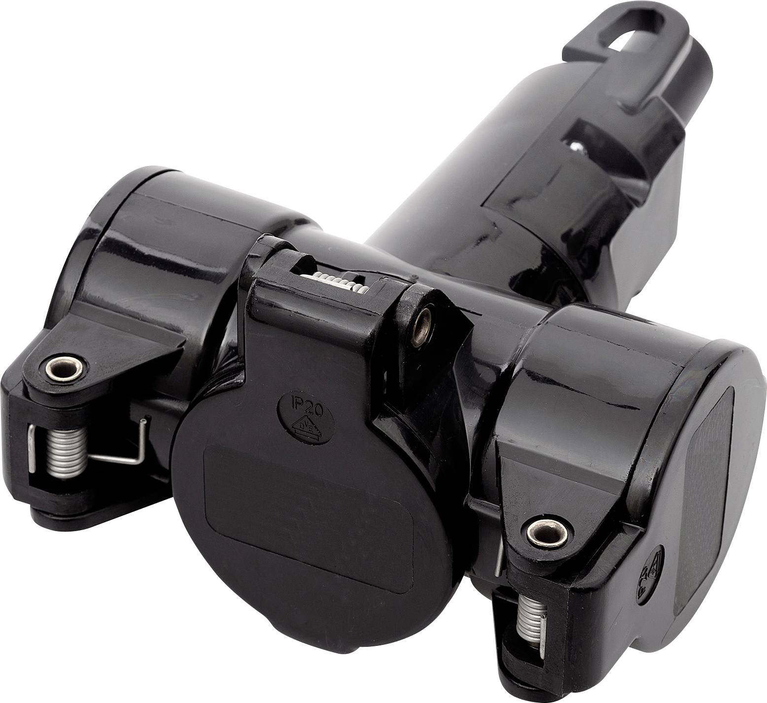 N & L 10190 3fach-Kupplung Thermoplast 230 V Schwarz IP20