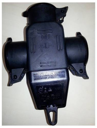 N & L 10195 3fach-Kupplung Gummi 230 V Schwarz IP44