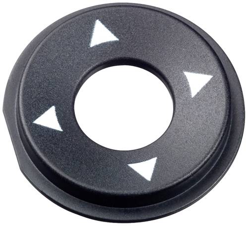 MEC 10ZB09UV13606 UltranaviSeries Abdeckkappe Aufdruck-Motiv ▲/►/▼/◄ rund Schwarz 1 St.
