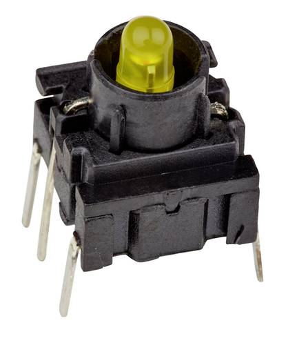 MEC 3FTH940 Multi3F Series Schalter 24 V 50 mA tastend Gelb (L x B x H) 10 x 10 x 10.40 mm IP67