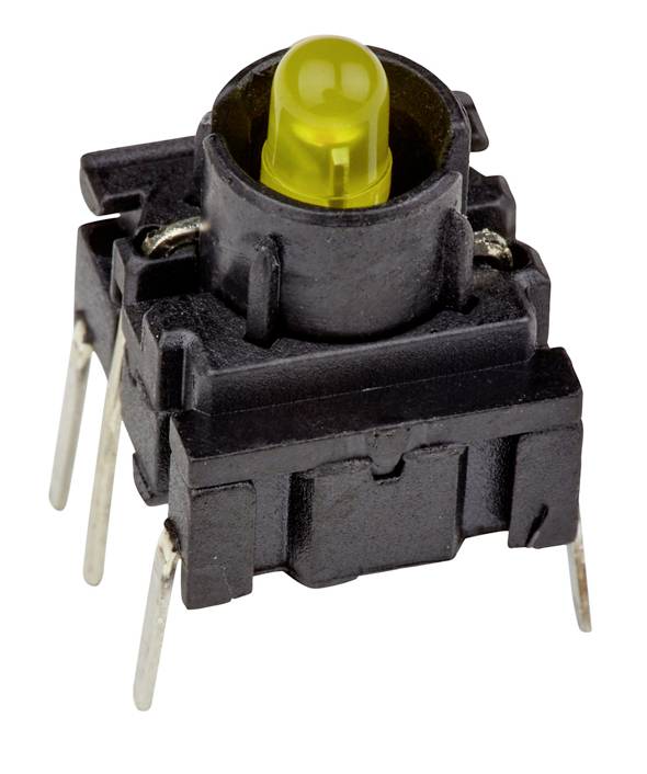 MEC 3FTH940 Multi3F Series Schalter 24 V 50 mA tastend Gelb (L x B x H) 10 x 10 x 10.40 mm IP67