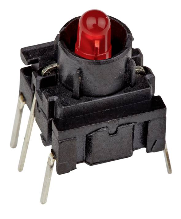 MEC 3FTH980 Multi3F Series Schalter 24V 50mA tastend Rot (L x B x H) 10 x 10 x 10.40mm IP67 1St.