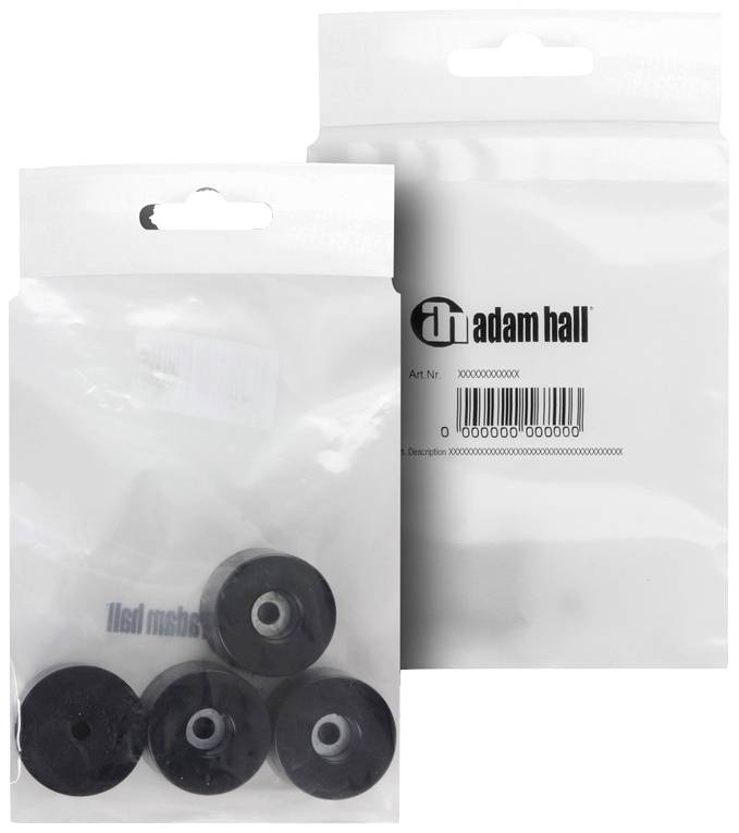 Adam Hall 4911 M4 AH Gummifuß-Set 4 St.
