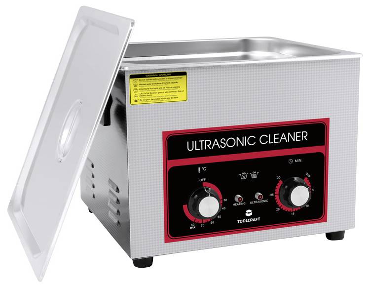 TOOLCRAFT USC-1500 Ultraschallreiniger Bürobedarf, Schmuck, Werkstatt 360W 15l mit Heizung, mit Reinigungskorb