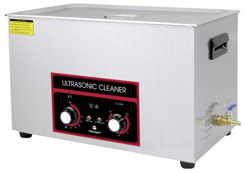 TOOLCRAFT USC-3000 Ultraschallreiniger Bürobedarf, Schmuck, Werkstatt 600 W 30 l mit Heizung, mit R