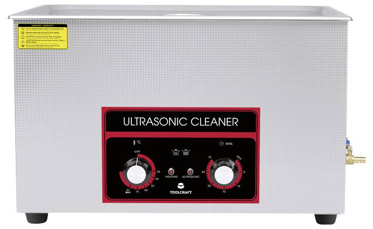 TOOLCRAFT USC-3000 Ultraschallreiniger Bürobedarf, Schmuck, Werkstatt 600W 30l mit Heizung, mit Reinigungskorb