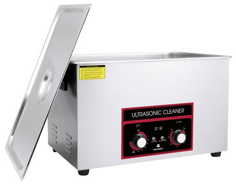TOOLCRAFT USC-3000 Ultraschallreiniger Bürobedarf, Schmuck, Werkstatt 600W 30l mit Heizung, mit Reinigungskorb