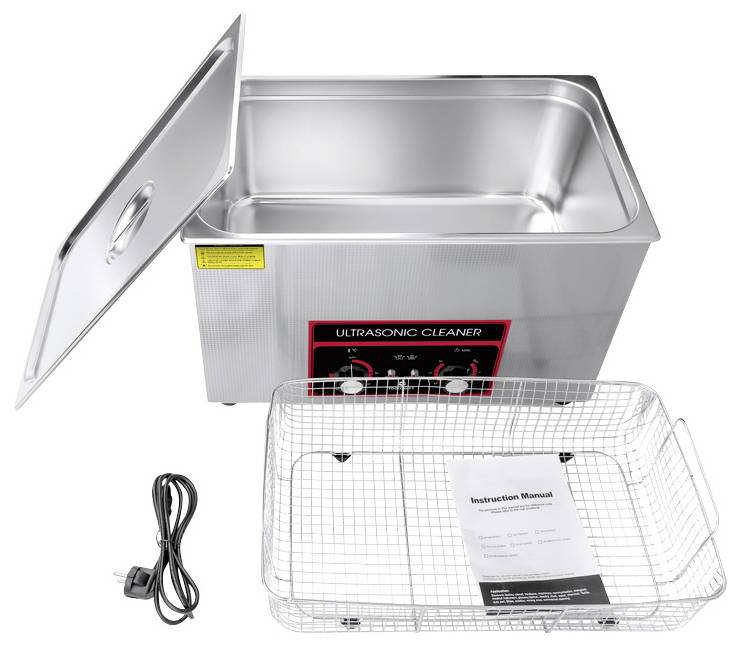 TOOLCRAFT USC-3000 Ultraschallreiniger Bürobedarf, Schmuck, Werkstatt 600W 30l mit Heizung, mit Reinigungskorb