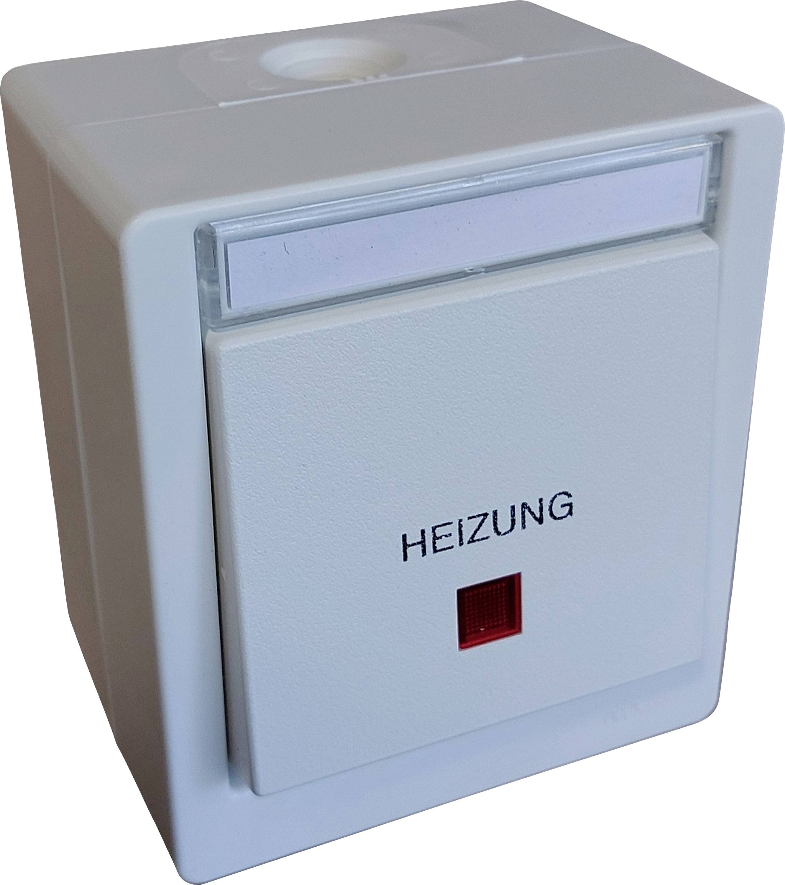 N & L 27714 Heizungs-Notschalter Komplett Aufputz Weiß 1 St.