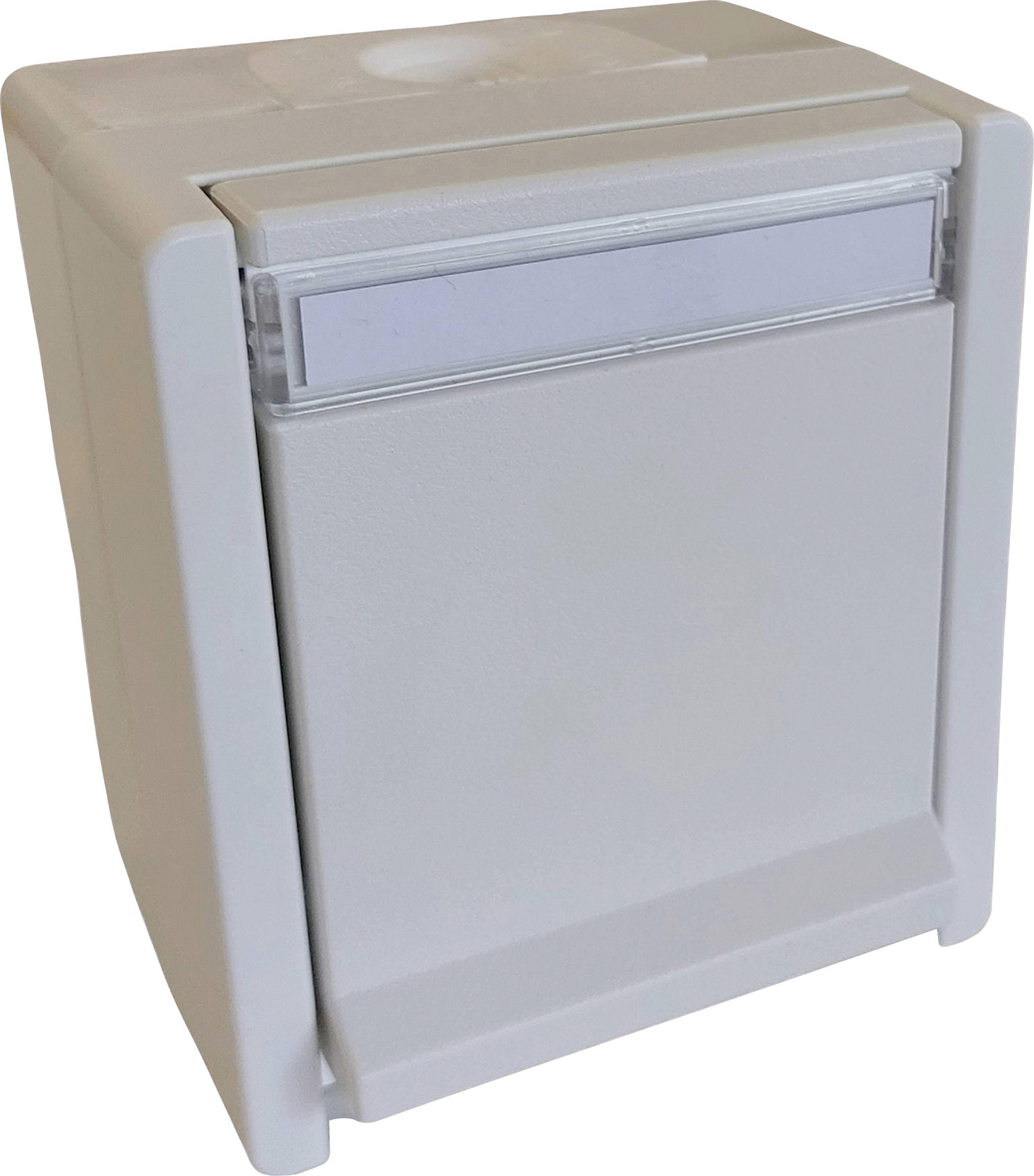 N & L 27751 Steckdose mit Klappdeckel Komplett Aufputz Weiß 1 St.