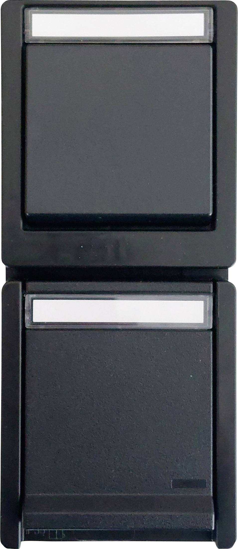 N & L 27633 Schalter/Steckdosen Kombination Komplett Aufputz Schwarz 1 St.