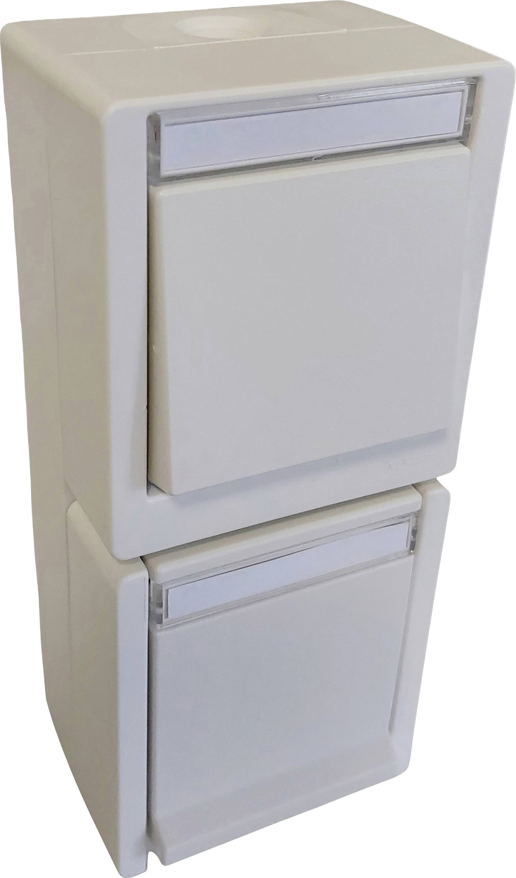 N & L 27733 Schalter/Steckdosen Kombination Komplett Aufputz Weiß 1 St.
